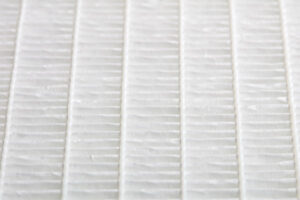 HEPA hvac air filter with a high MERV rating