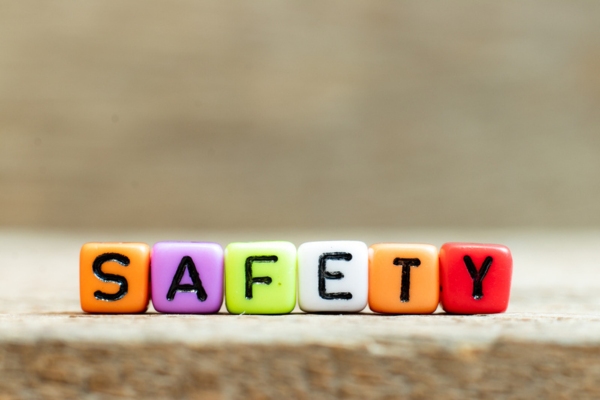 safety spelled using letter beads depicting professional furnace repairs